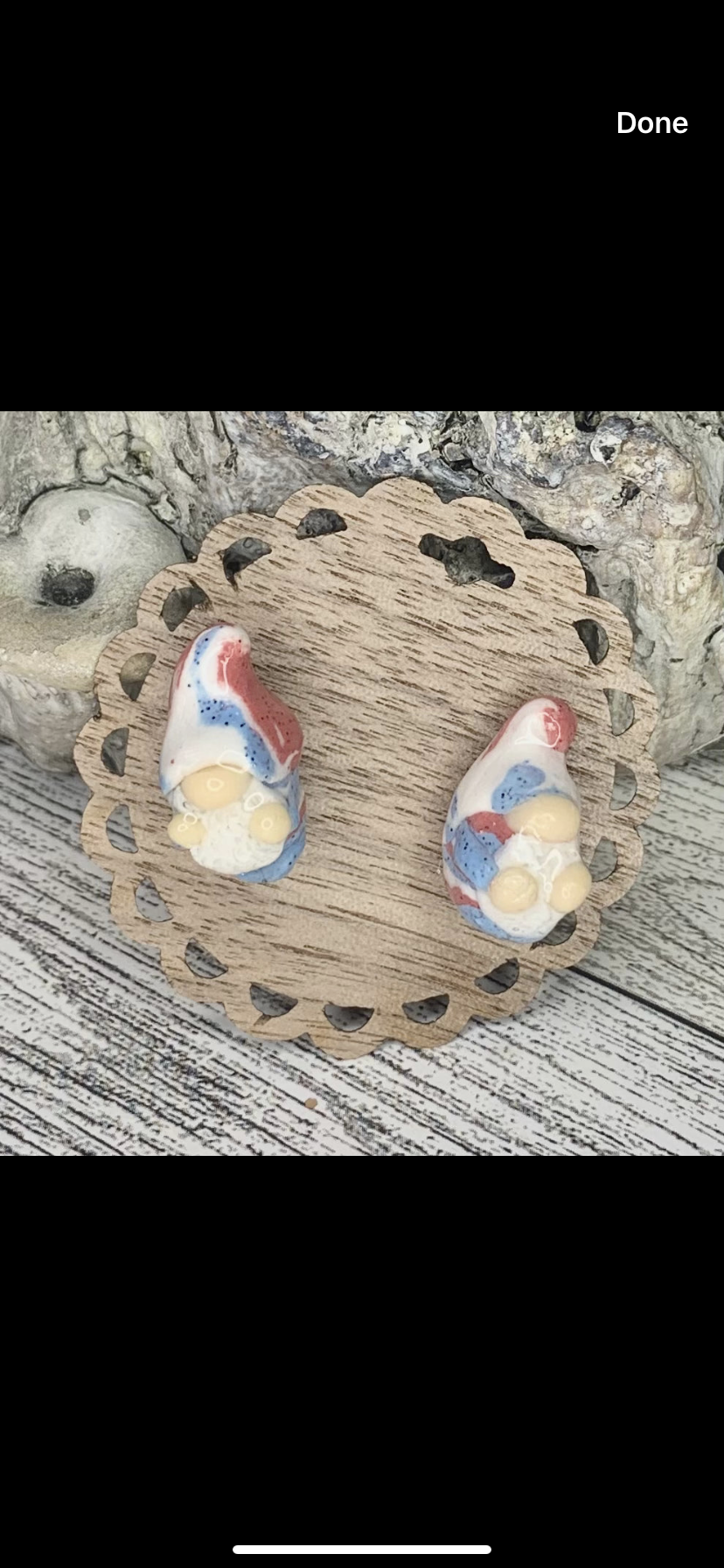 Holiday Clay Earrings-Stud