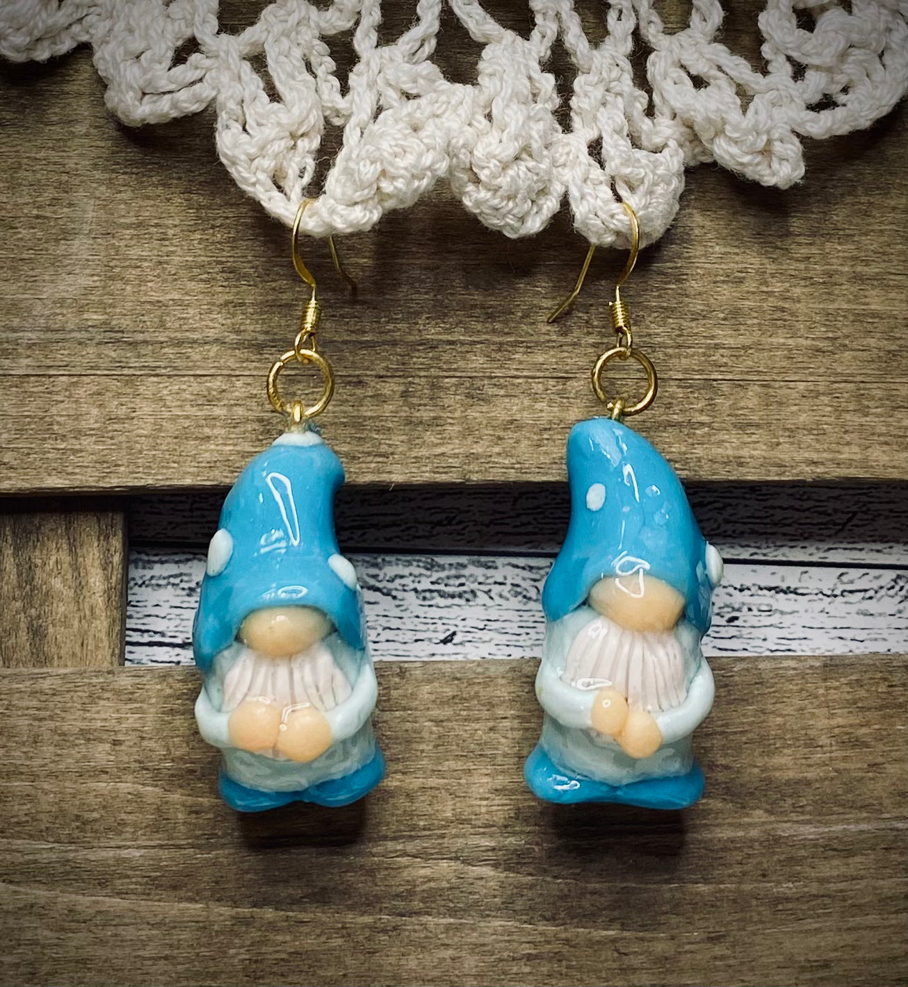 Hand-Crafted Polymer Clay Earrings- Dangle