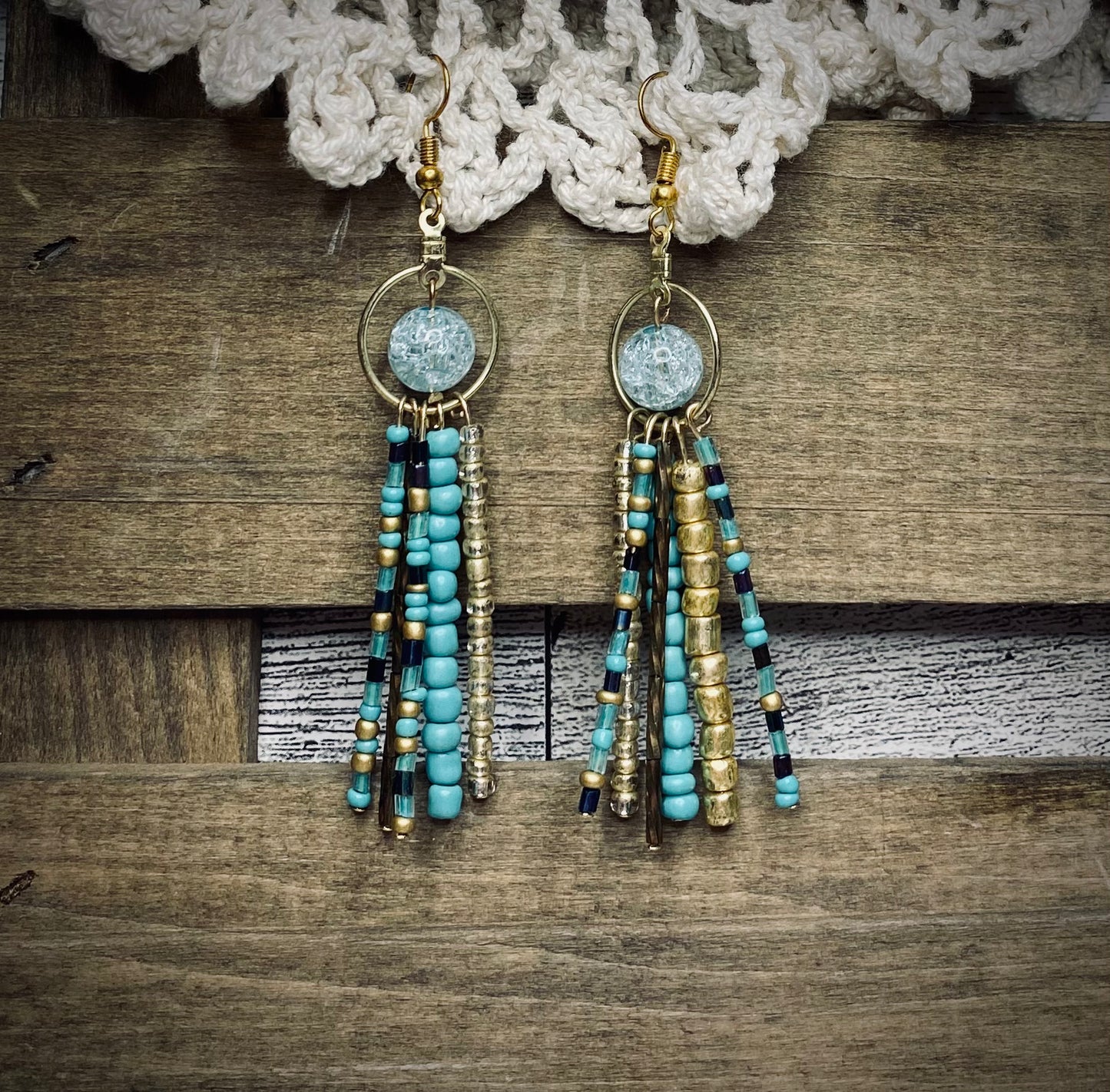 Hand Beaded Earrings