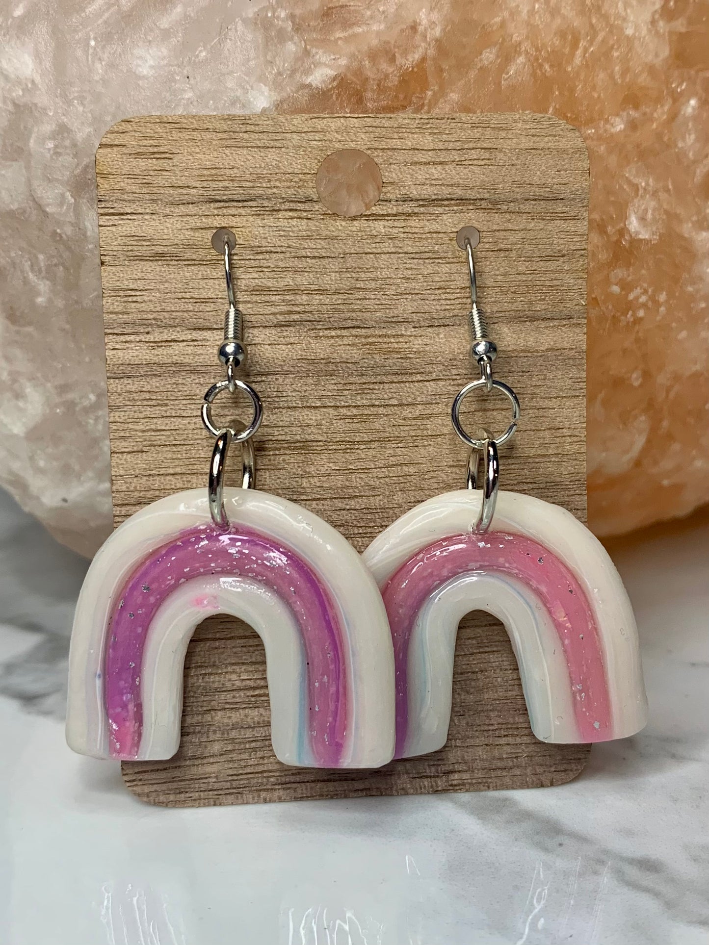 Rainbow Connection Hand Crafted Earrings- Dangle