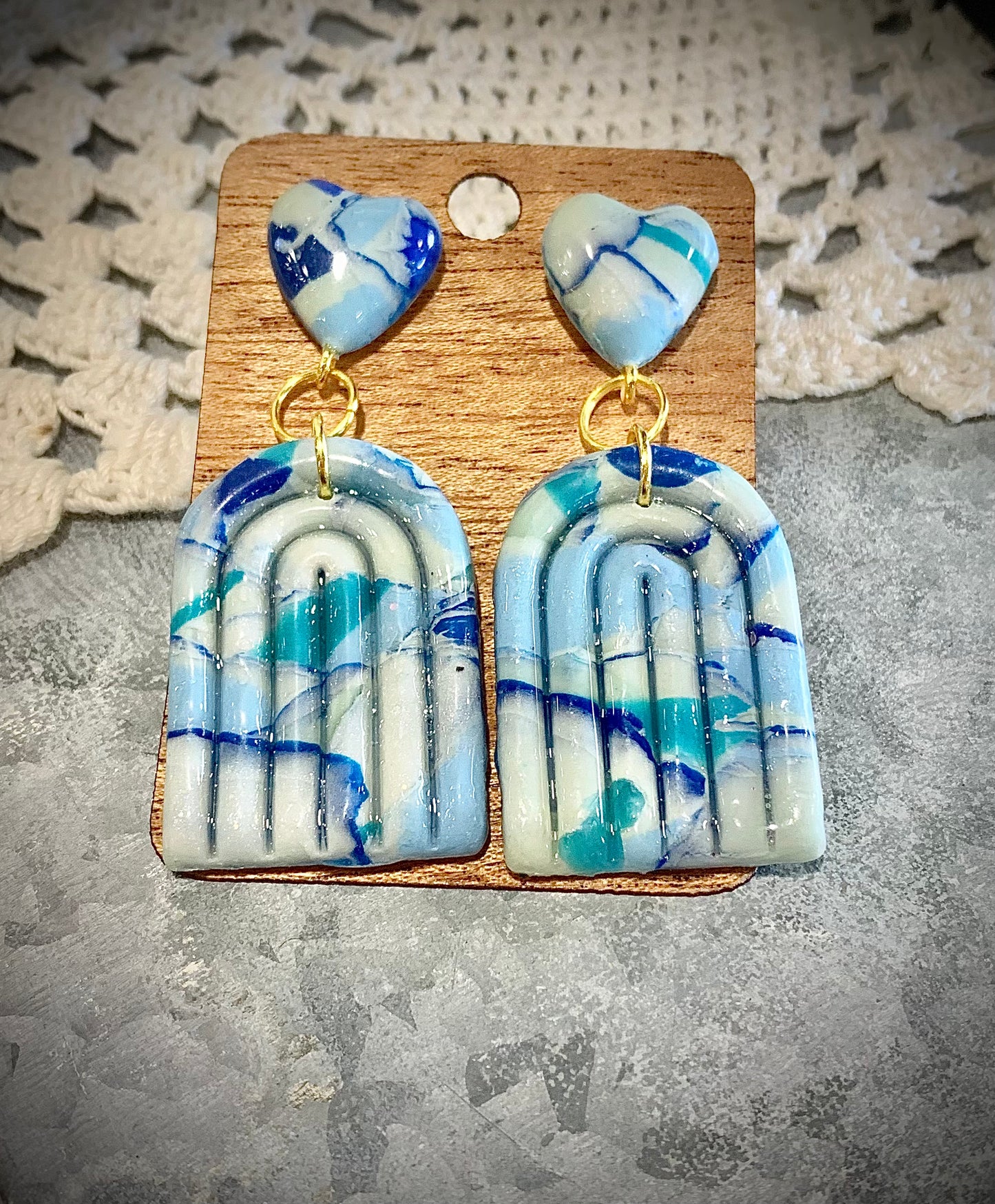 Rainbow Connection Hand Crafted Earrings- Dangle