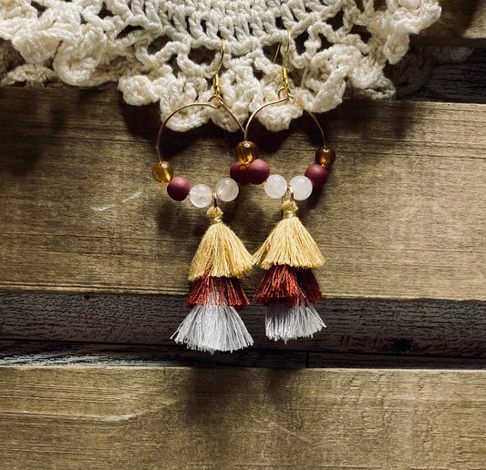 Hand Beaded Earrings