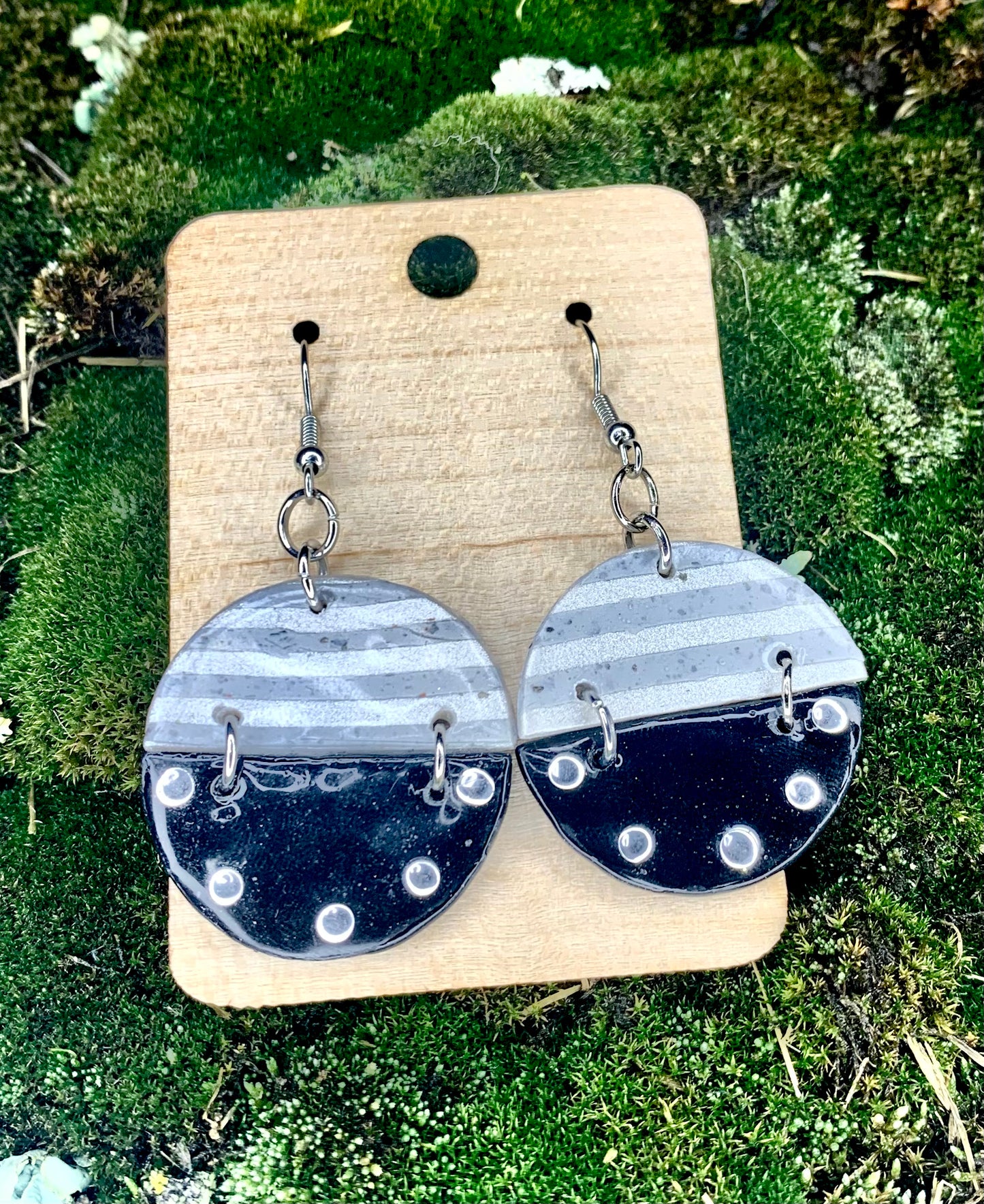 Hand-Crafted Polymer Clay Earrings- Dangle