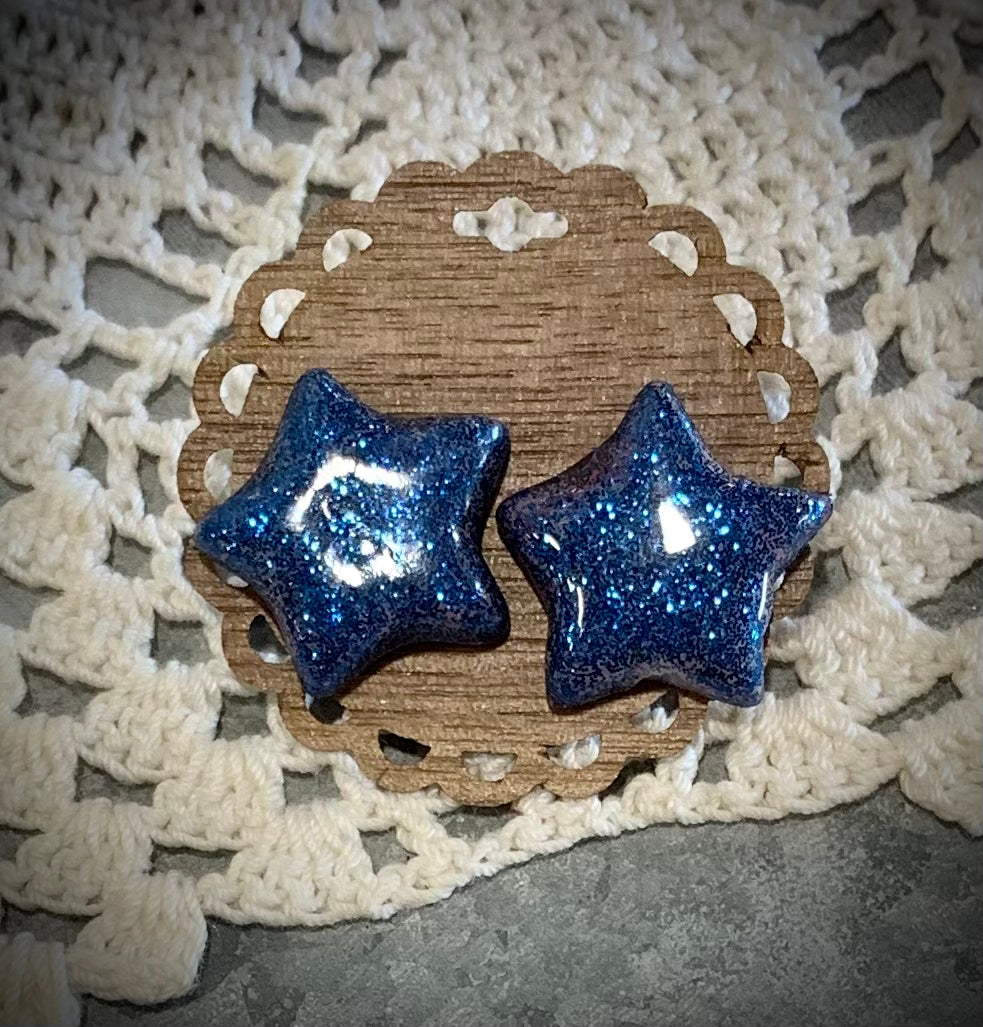 Hand-Crafted Polymer Clay Earrings- Stud